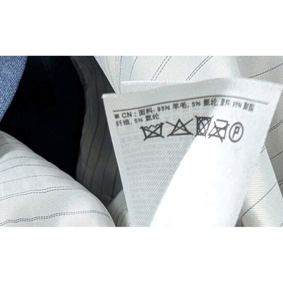 Banana Republic Women's Wool Double Breasted Blazer Blue Size 6 - Picture 6 of 6